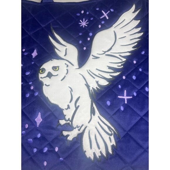 Vera Bradley Harry Potter Velvet Tote Bag NEW Forbidden Forest Purple Large Bag - Picture 11 of 15